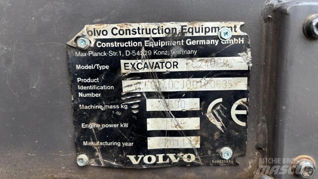 Volvo EC 240 C L 履帶式 挖土機/掘鑿機/挖掘機