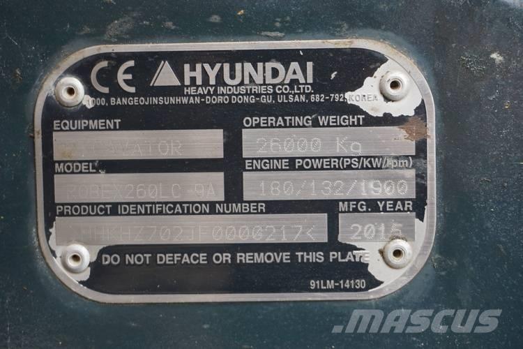 Hyundai R260LC-9A 履帶式 挖土機/掘鑿機/挖掘機