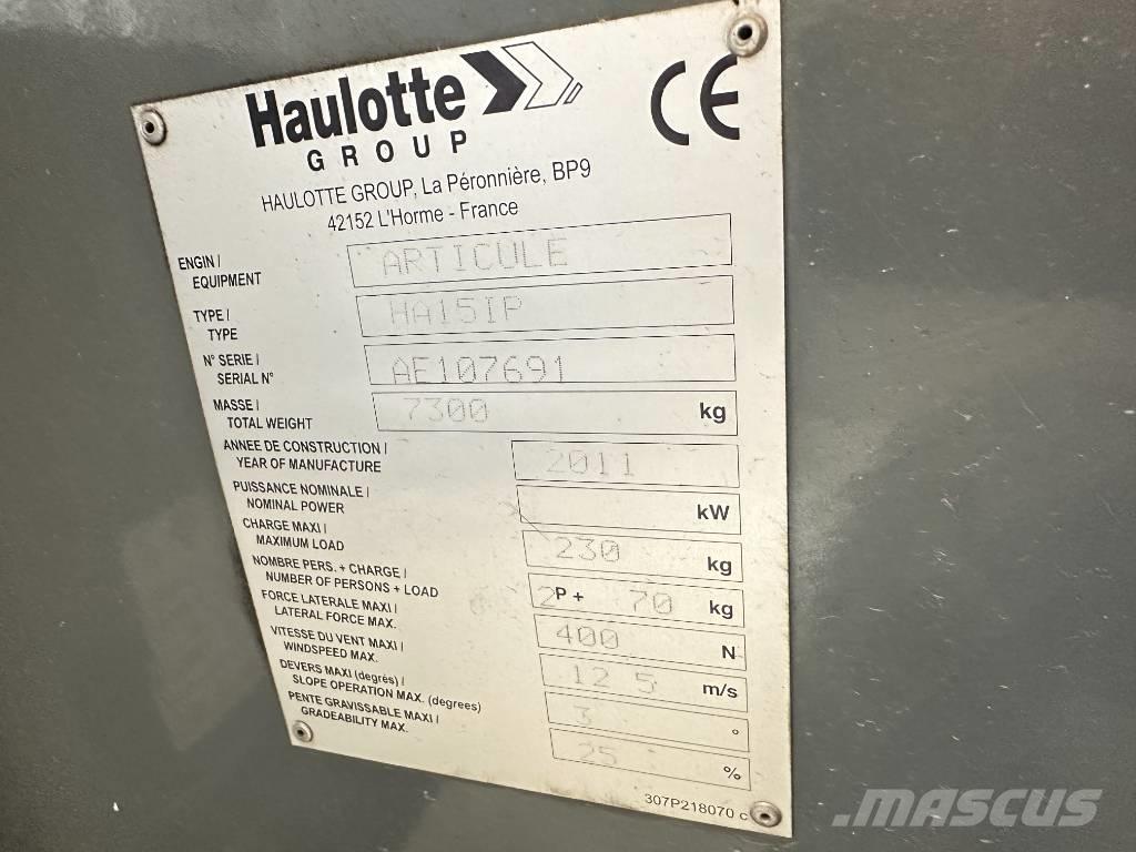 Haulotte HA 15 IP 曲臂高空作業車