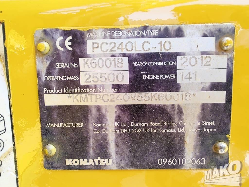 Komatsu PC 240 LC-10 履帶式 挖土機/掘鑿機/挖掘機