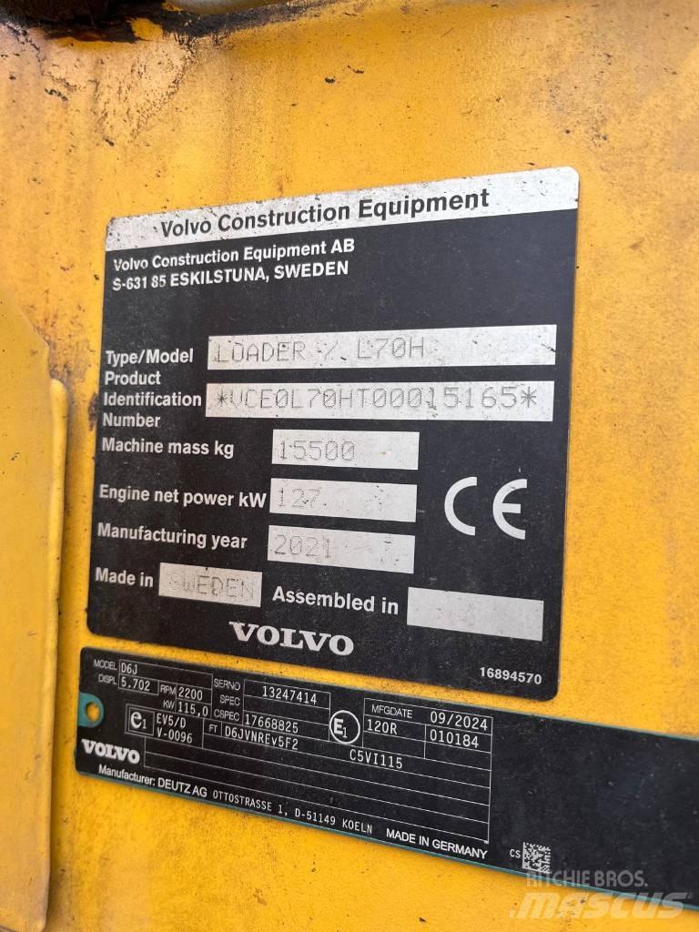 Volvo L 70 H 輪胎式裝載機
