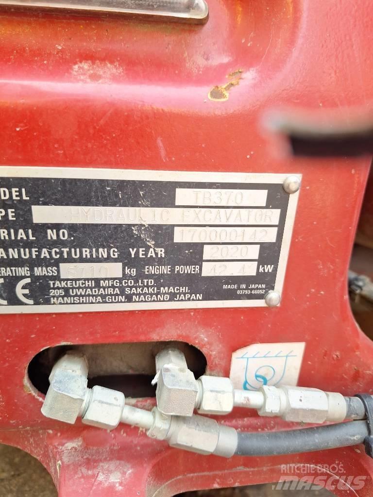Takeuchi TB 370 中型挖土機/掘鑿機/挖掘機 7t-12t