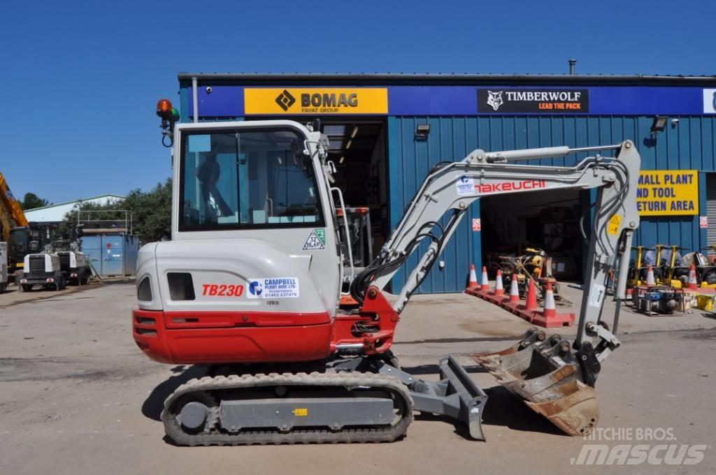 Takeuchi TB 230 小型挖土機/掘鑿機<7t(小型挖掘機)