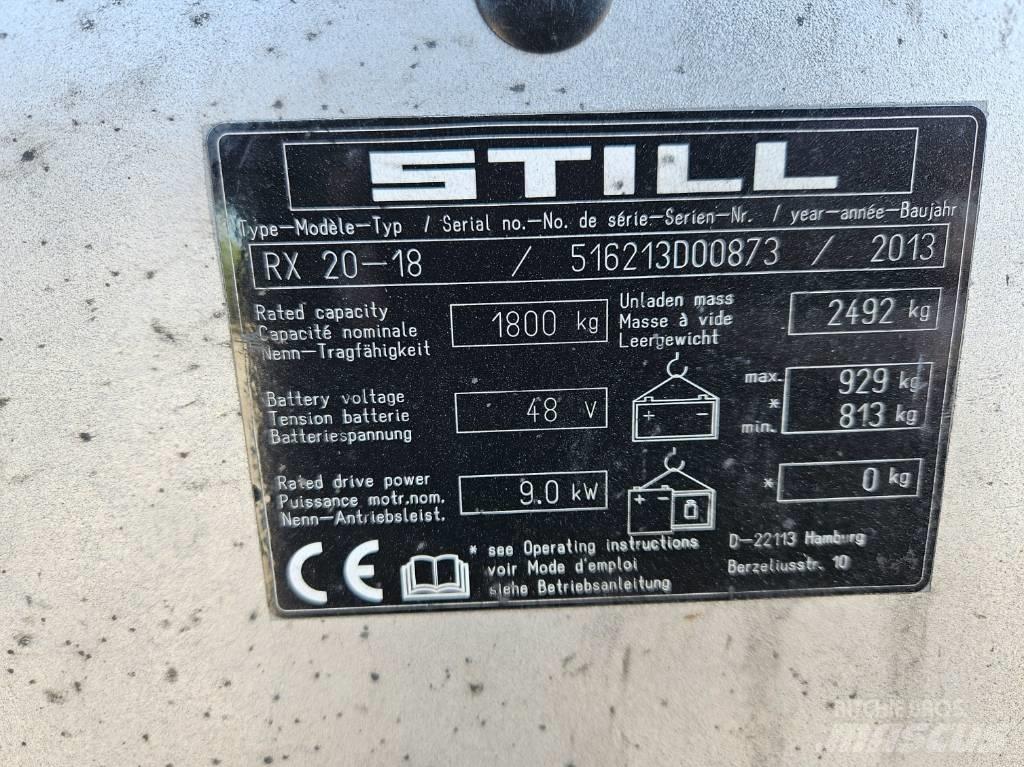 Still RX 20-18 電動堆高機