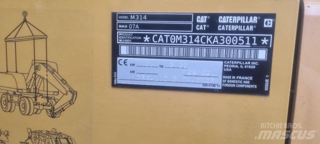 CAT M314 F 旋轉式挖土機/掘鑿機/挖掘機