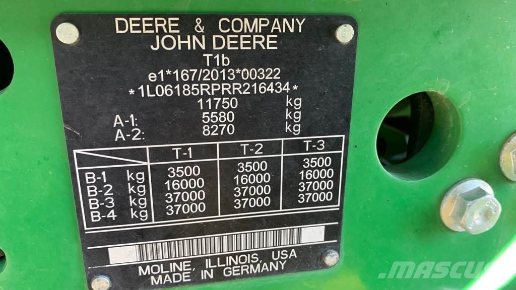 John Deere 6R185 曳引機