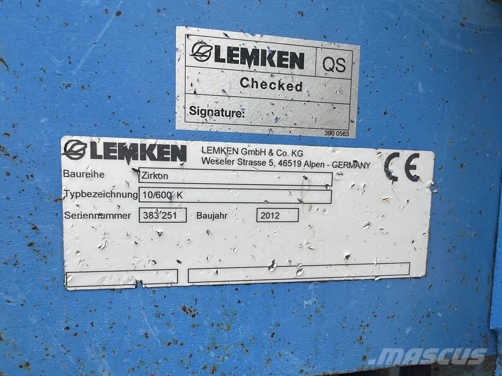 Lemken ZIRKON 10 動力耙和旋轉式耕耘機