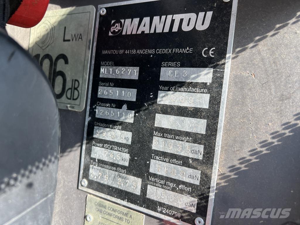 Manitou MLT627 農業用伸縮臂裝載機