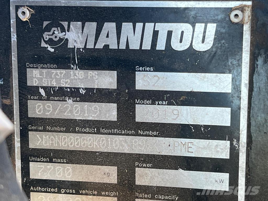 Manitou MLT737PS 農業用伸縮臂裝載機
