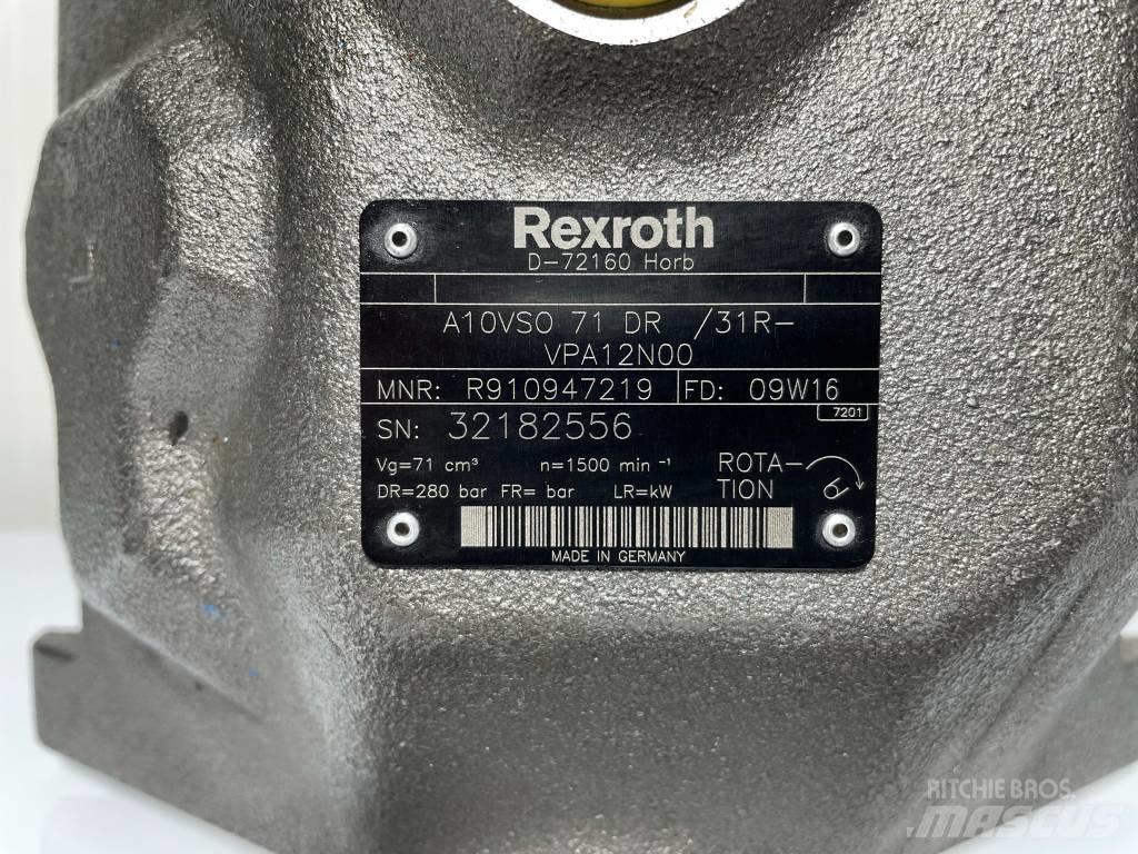 Rexroth A10VSO71DR 油壓