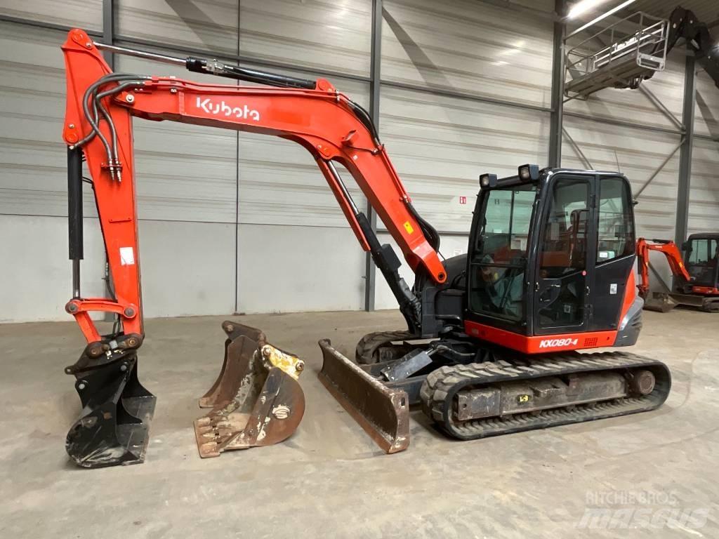 Kubota KX 080-4 中型挖土機/掘鑿機/挖掘機 7t-12t