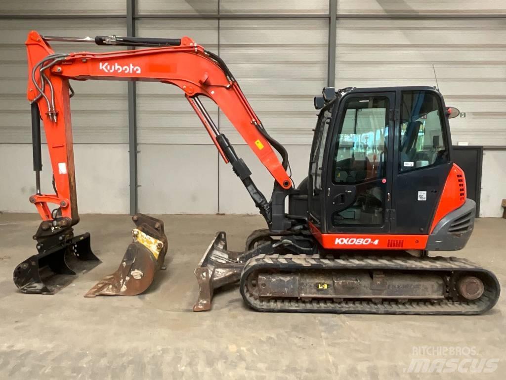 Kubota KX 080-4 中型挖土機/掘鑿機/挖掘機 7t-12t