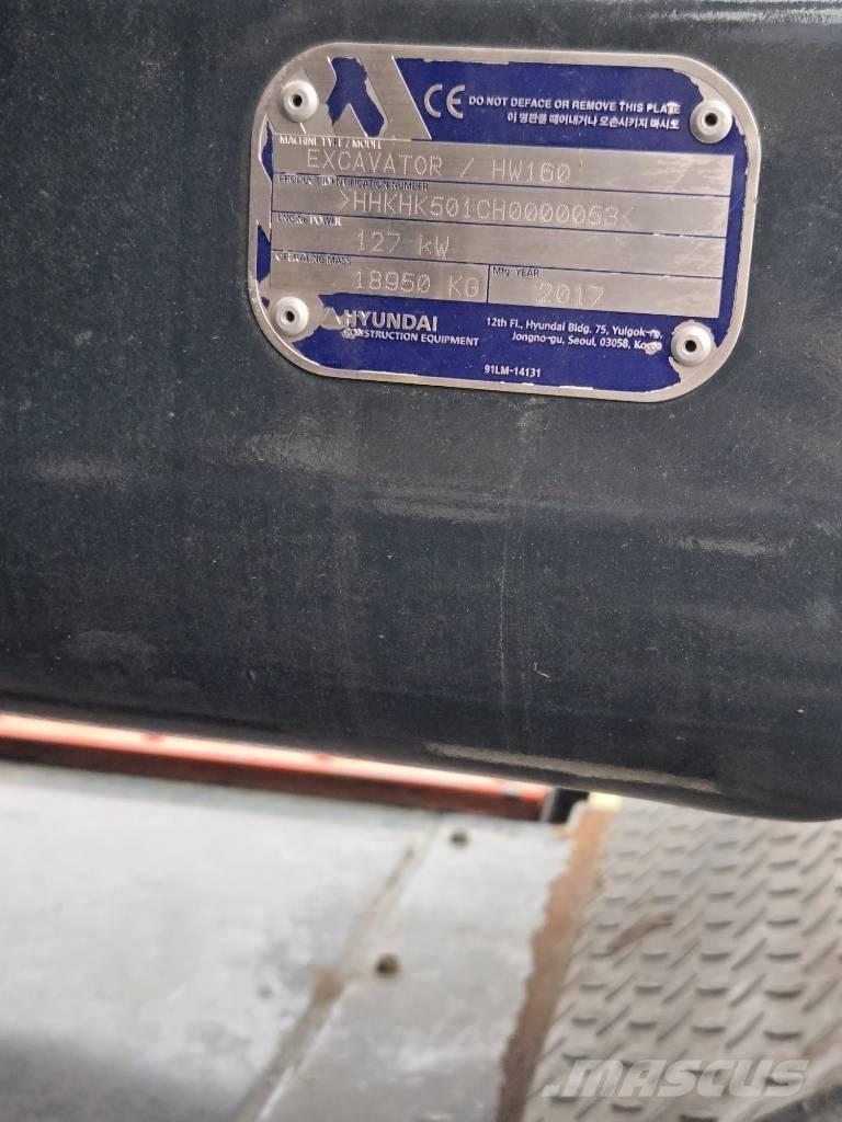 Hyundai HW 160 旋轉式挖土機/掘鑿機/挖掘機