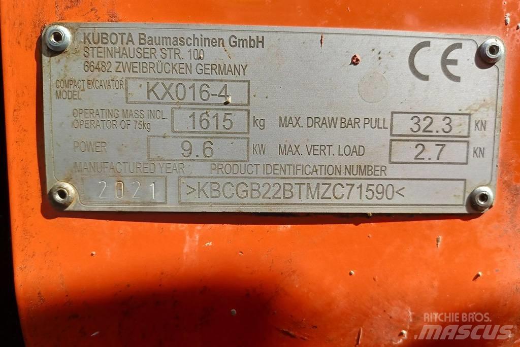 Kubota KX016-4G 小型挖土機/掘鑿機<7t(小型挖掘機)