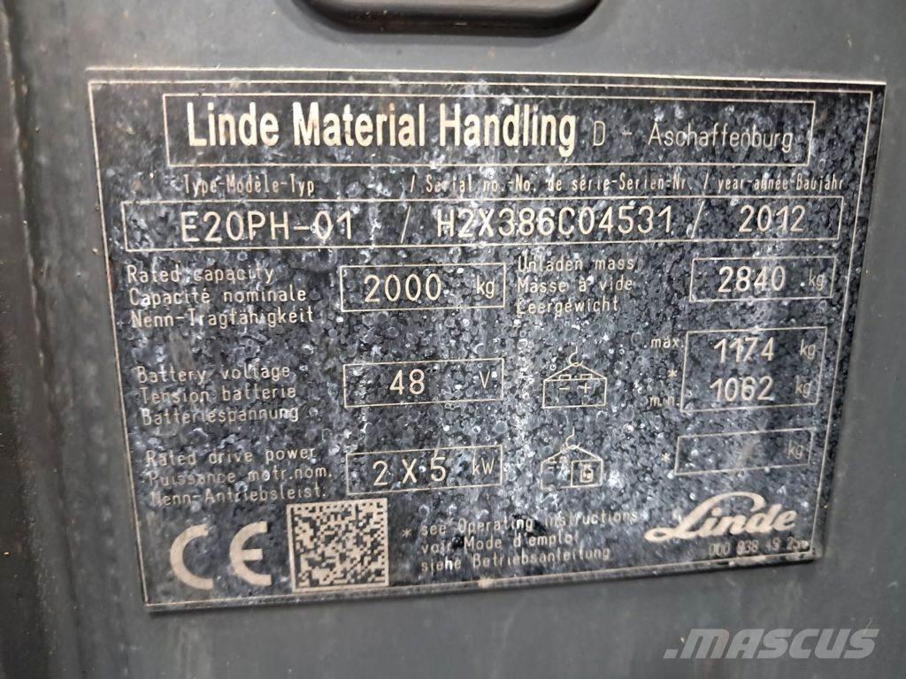 Linde E20PH-01 電動堆高機
