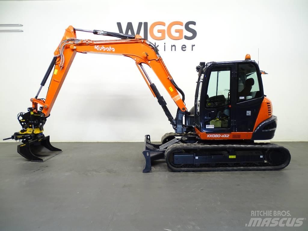 Kubota KX 080-4a 中型挖土機/掘鑿機/挖掘機 7t-12t
