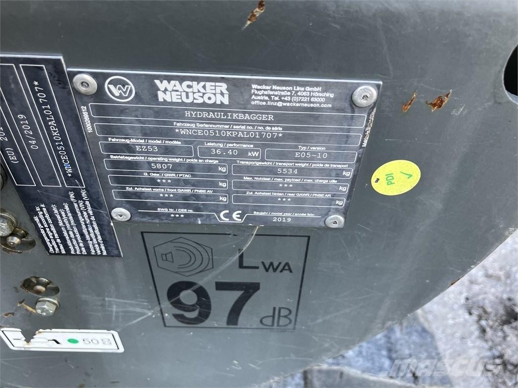 Wacker Neuson EZ 53 小型挖土機/掘鑿機<7t(小型挖掘機)