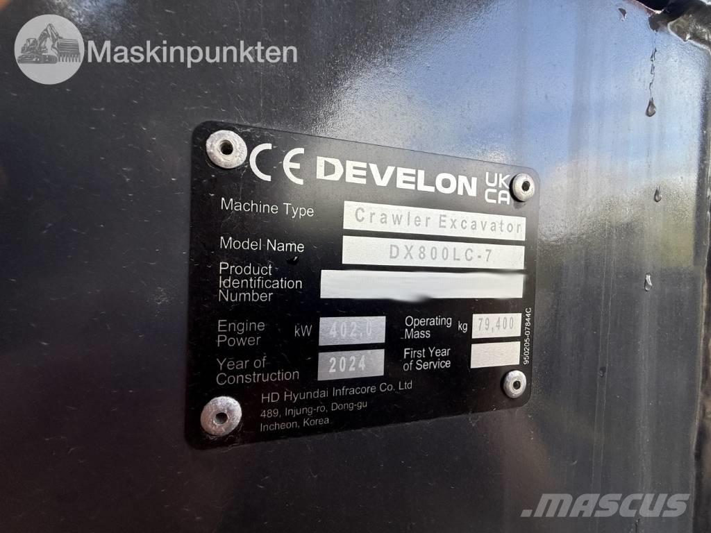 Develon 800 LC 履帶式 挖土機/掘鑿機/挖掘機