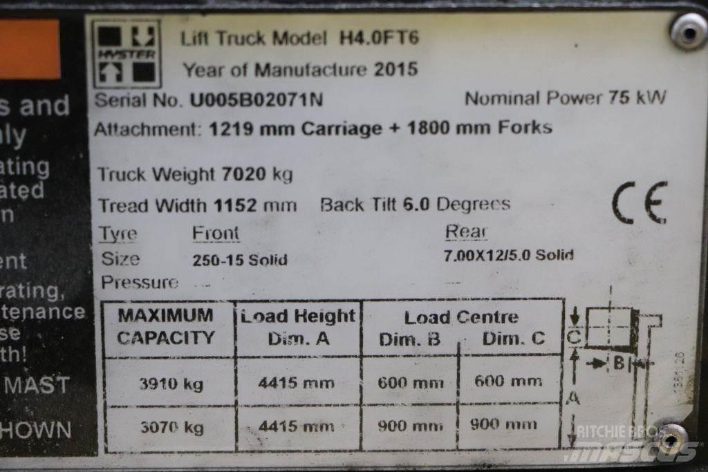 Hyster H4.0FT6 液化石油氣LPG卡車