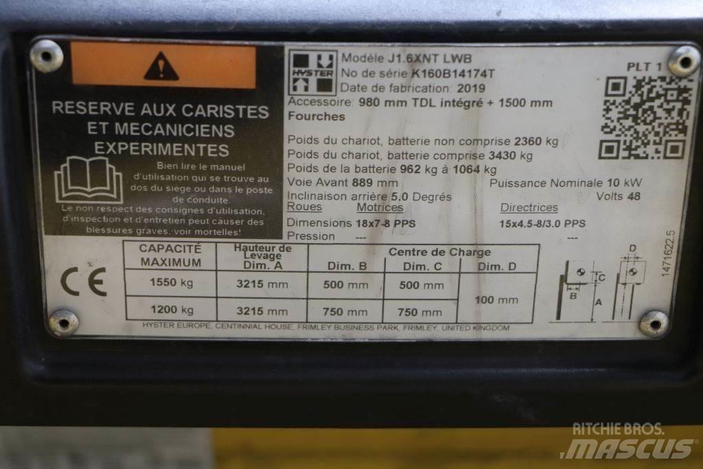Hyster J1.6XNT 電動堆高機