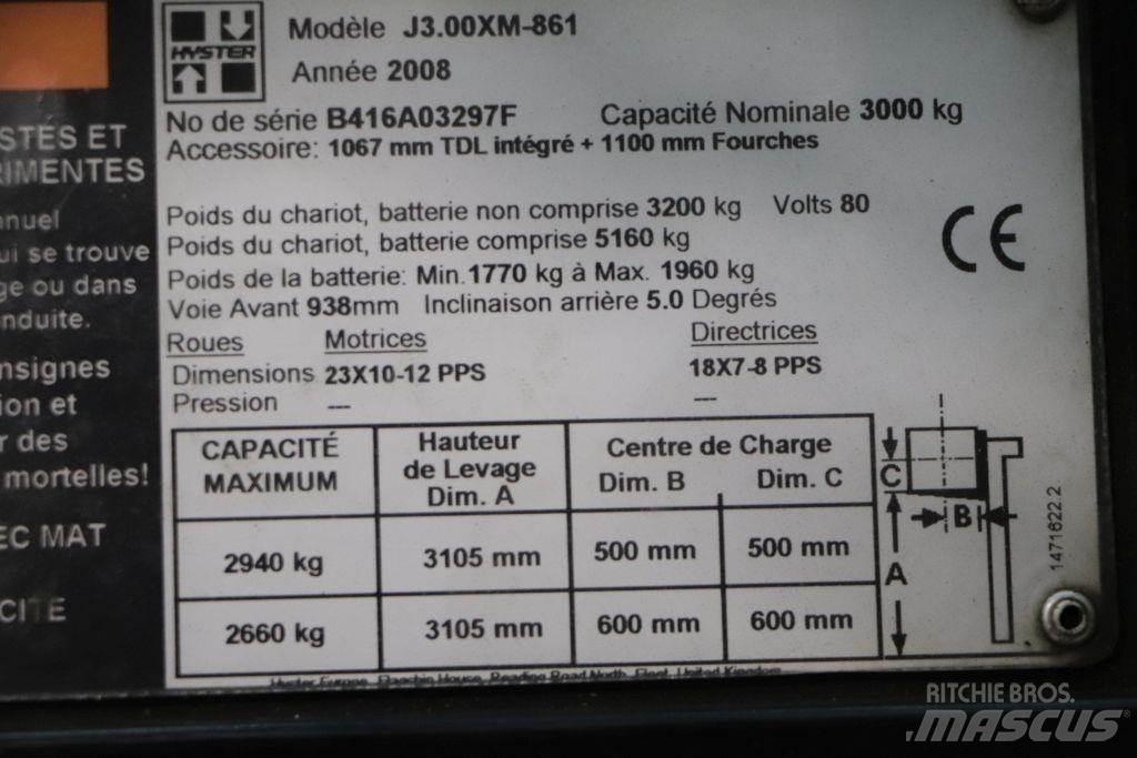 Hyster J3.00XM 電動堆高機