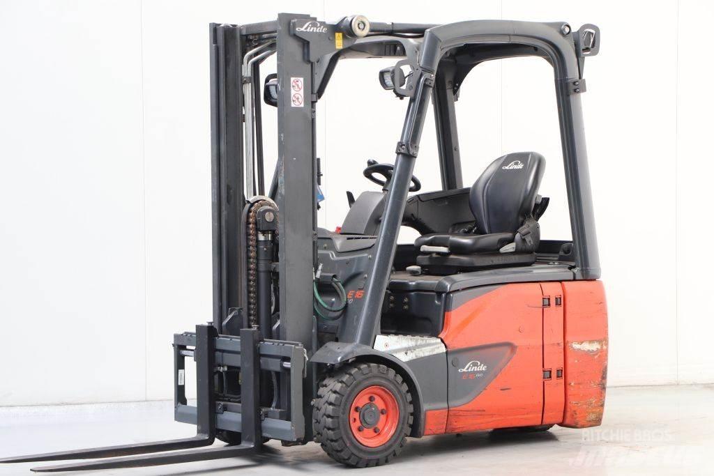 Linde E16C-02 電動堆高機