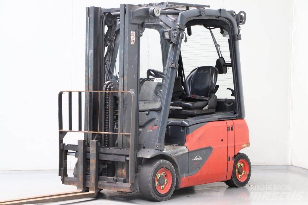 Linde E16P-02 電動堆高機