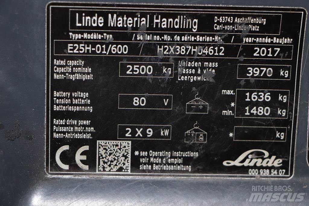 Linde E25H-01/600 電動堆高機