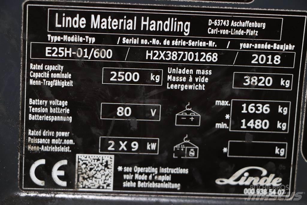 Linde E25H-01/600 電動堆高機