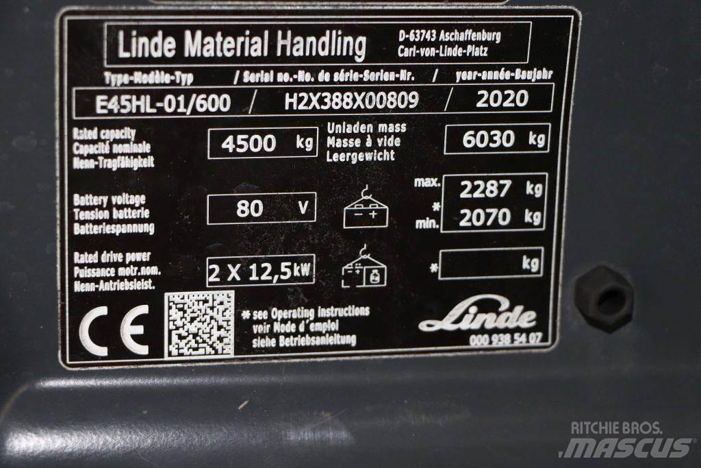 Linde E45HL-01/600 電動堆高機