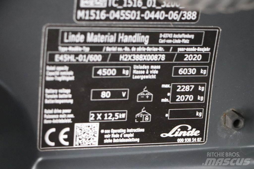 Linde E45HL-01/600 電動堆高機