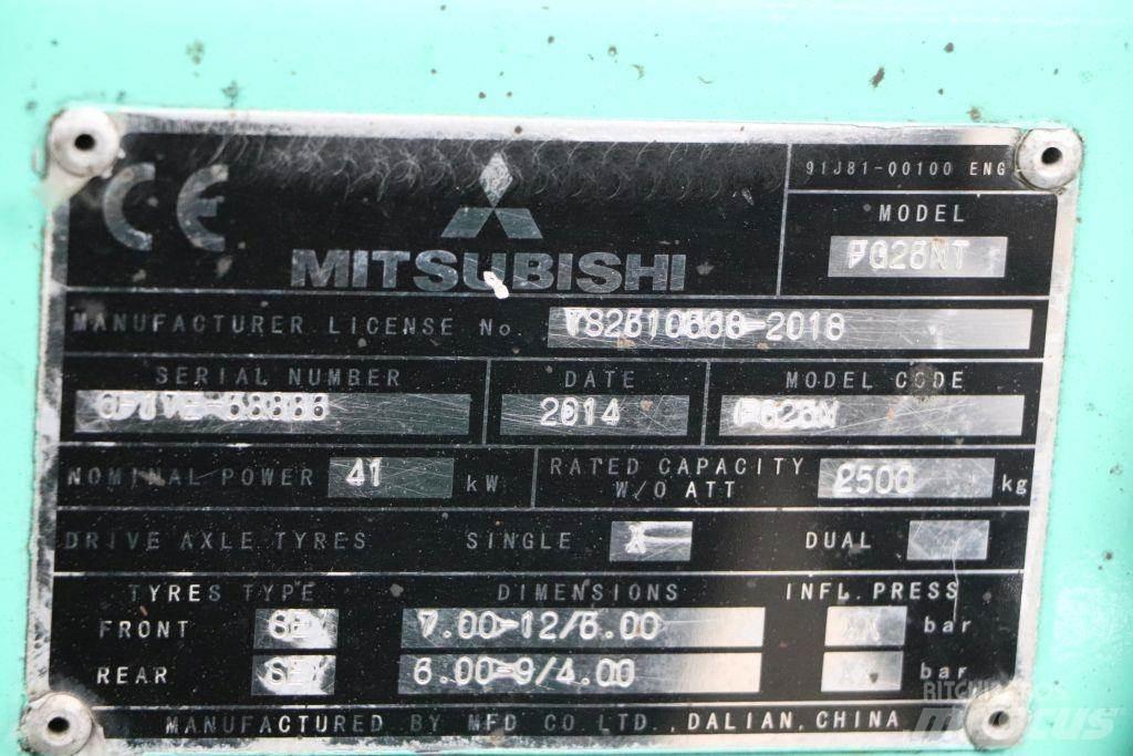 Mitsubishi FG25NT 液化石油氣LPG卡車