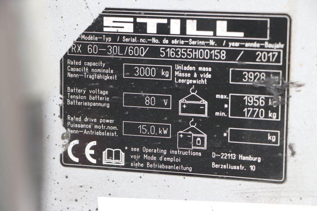 Still RX60-30L/600 電動堆高機