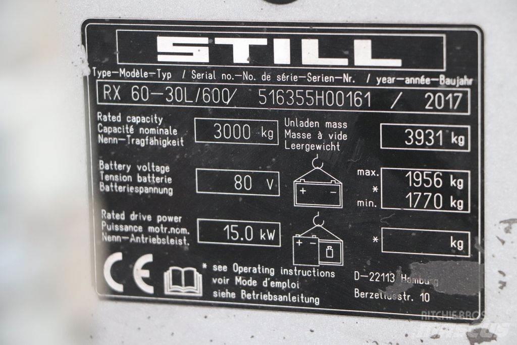 Still RX60-30L/600 電動堆高機