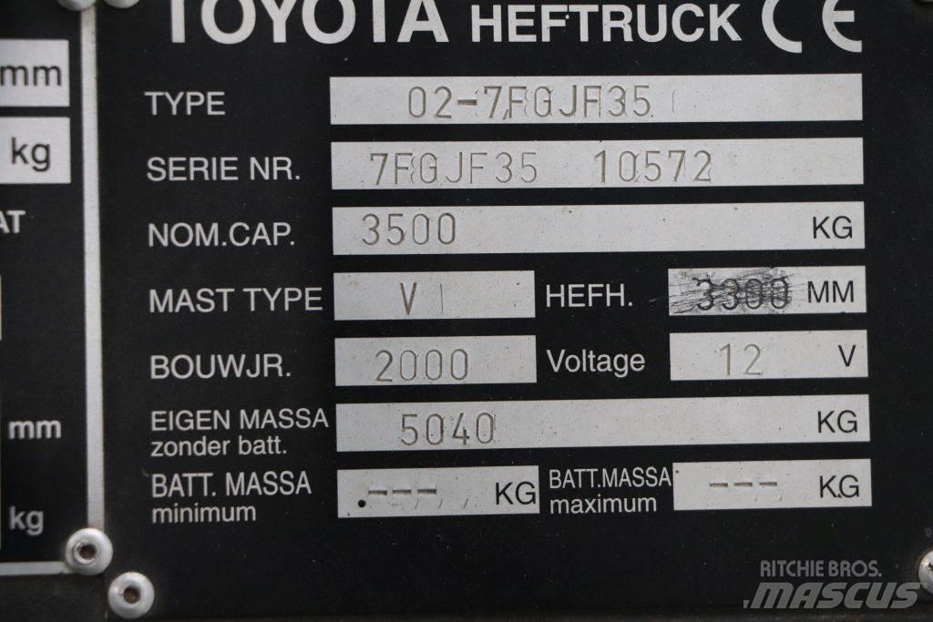 Toyota 02-7FGJF35 液化石油氣LPG卡車