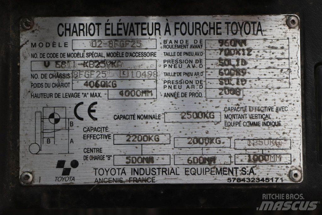 Toyota 02-8FGF25 液化石油氣LPG卡車