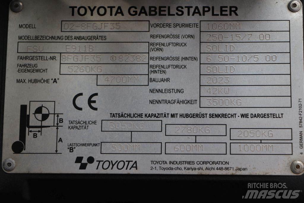 Toyota 02-8FGJF35 液化石油氣LPG卡車