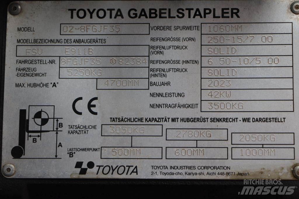 Toyota 02-8FGJF35 液化石油氣LPG卡車
