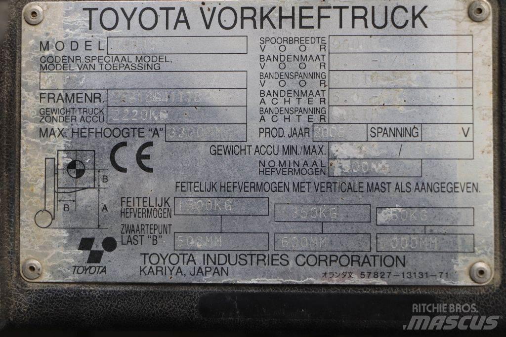 Toyota 7FB15 電動堆高機