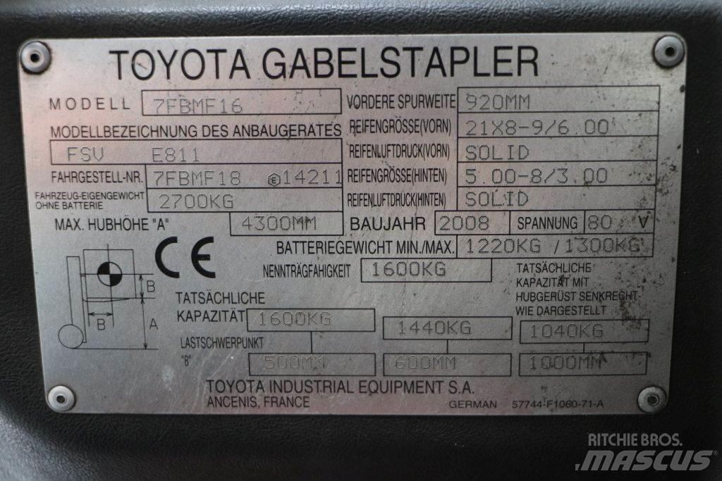 Toyota 7FBMF16 電動堆高機
