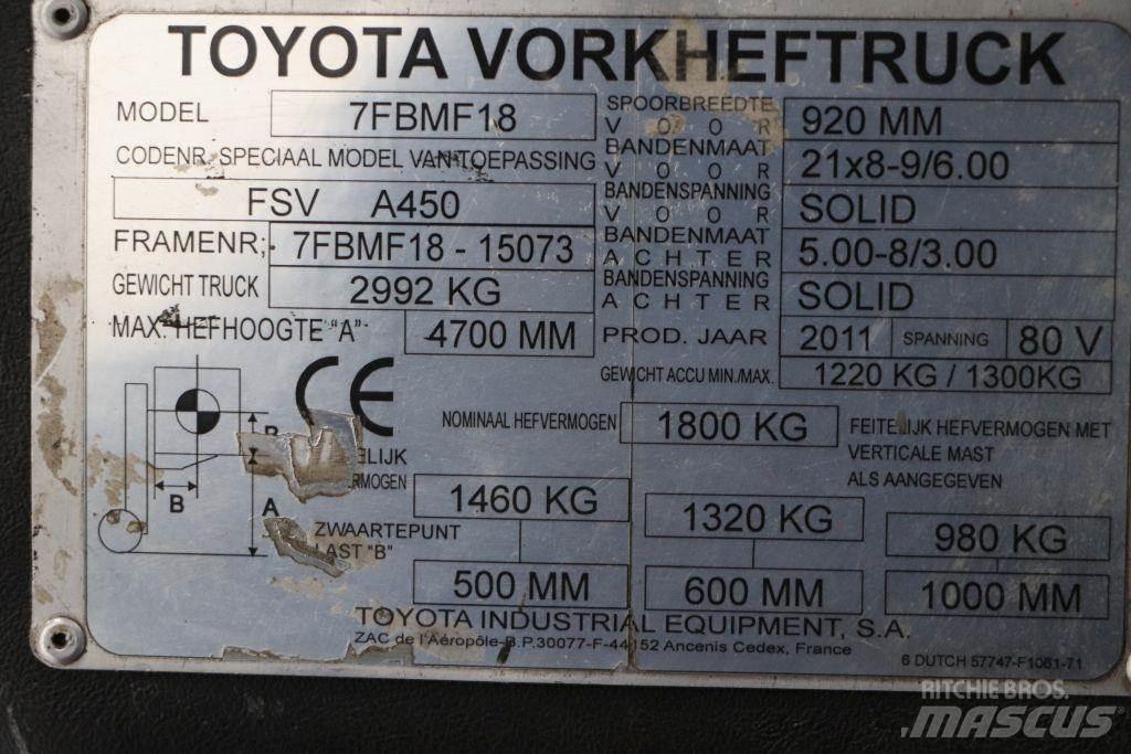 Toyota 7FBMF18 電動堆高機