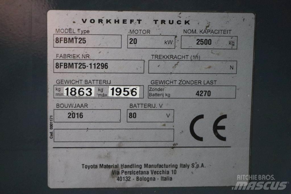 Toyota 8FBMT25 電動堆高機