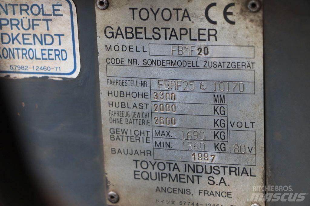 Toyota FBMF20 電動堆高機