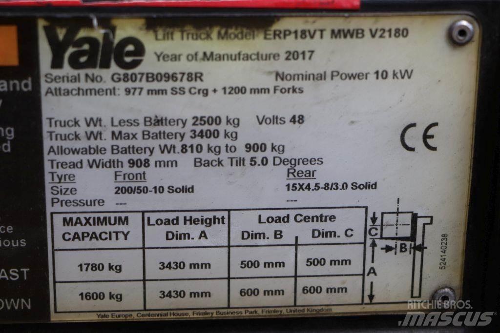 Yale ERP18VT 電動堆高機