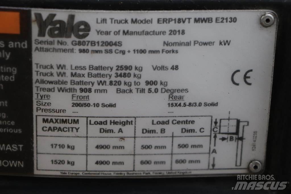 Yale ERP18VT 電動堆高機