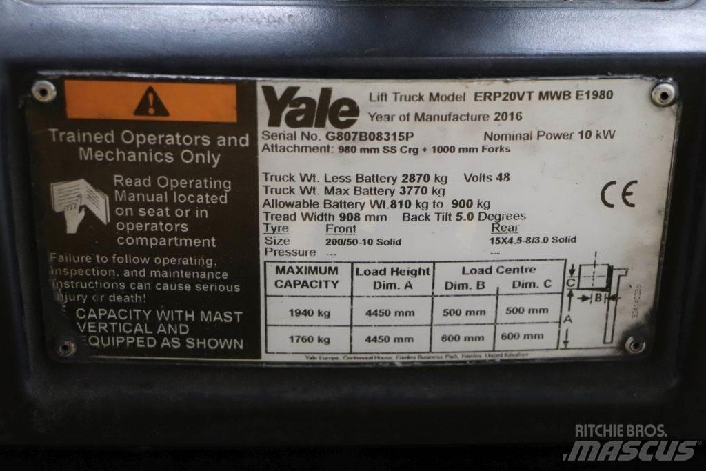 Yale ERP20VT 電動堆高機