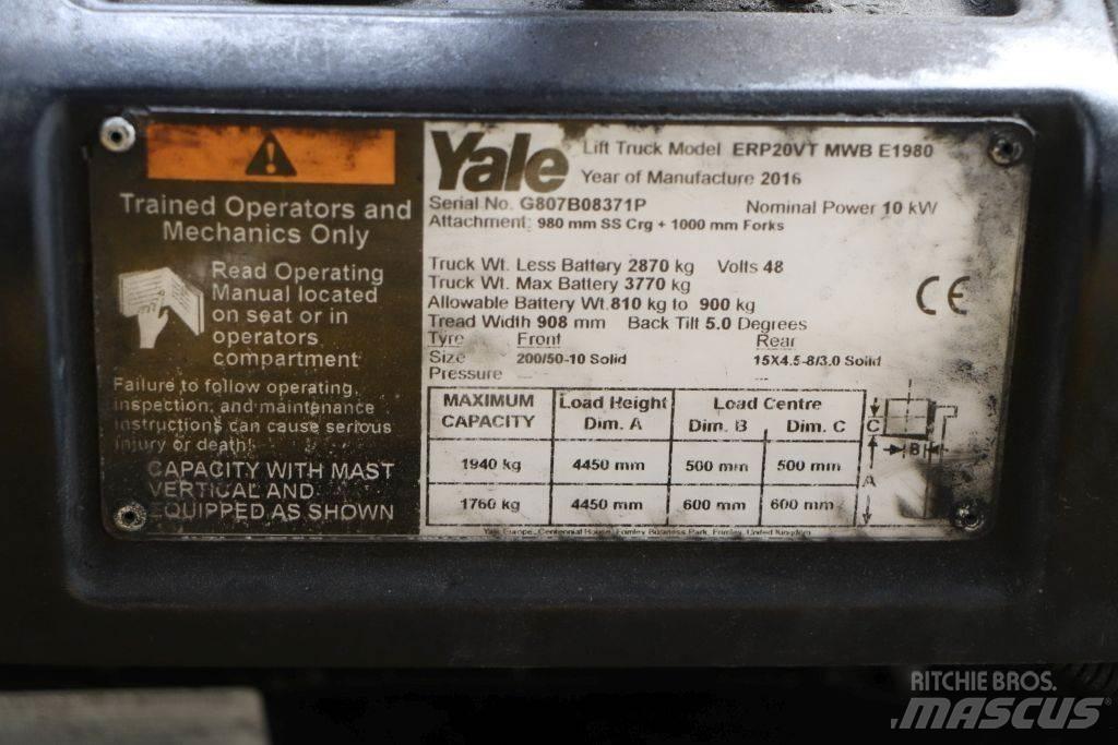 Yale ERP20VT 電動堆高機