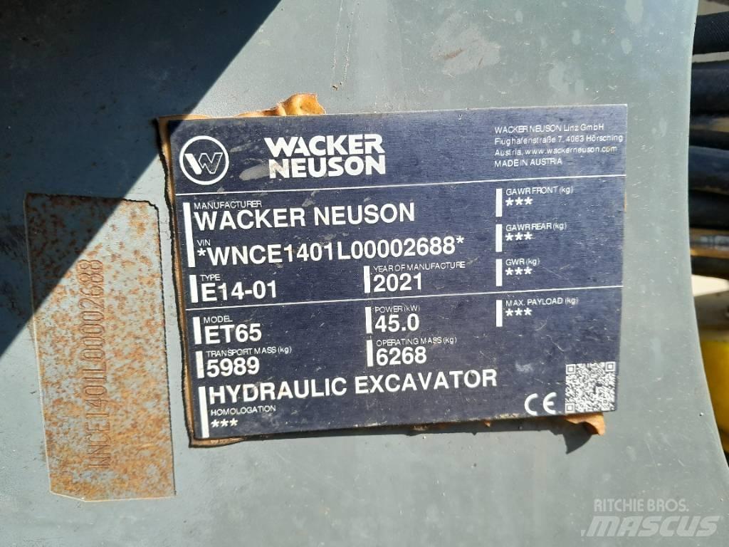 Wacker Neuson ET 65 履帶式 挖土機/掘鑿機/挖掘機