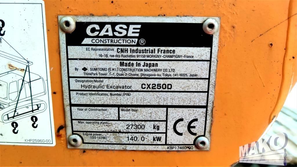 CASE CX 250 D 履帶式 挖土機/掘鑿機/挖掘機
