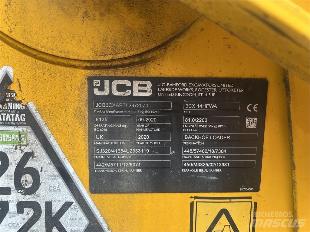 JCB 3 CX 反鏟裝載機